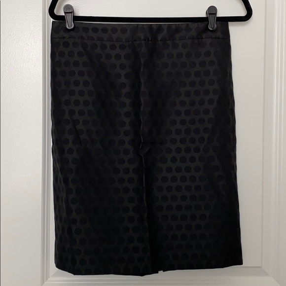 JCrew Factory Pencil Skirt Black Polkadot - Picture 1 of 4